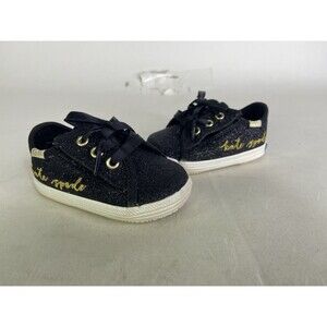 Kate Spade x Keds Black Champion Glitter Crib Infant Baby Shoes Sneakers Size 2